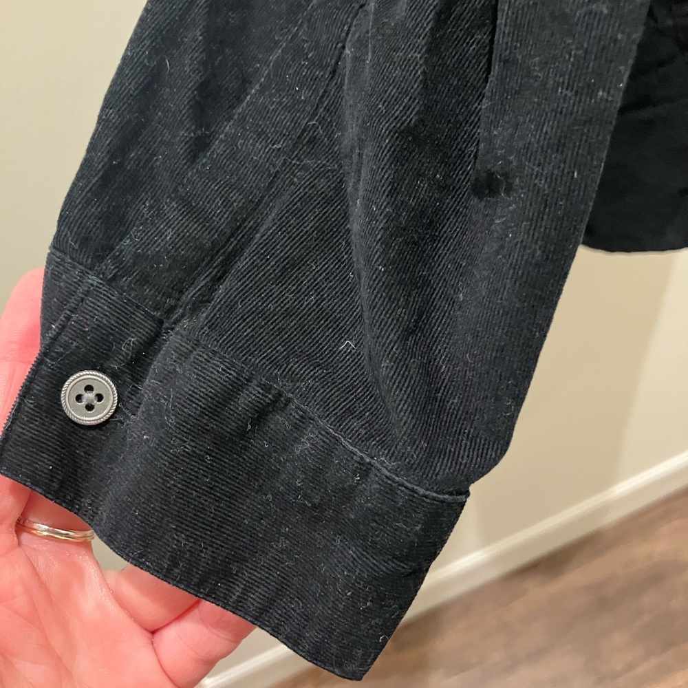 J. Jill Black Corduroy Shirt - Picture 5 of 7